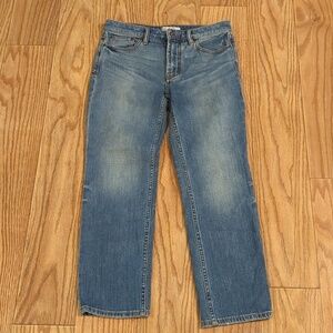 Free People mid-rise straight leg cropped jeans w/ stretch, women's 27*